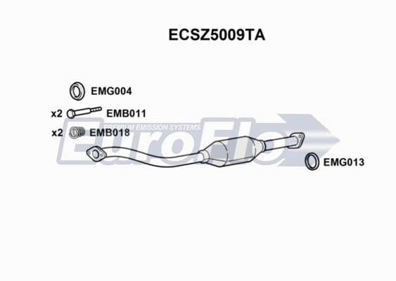 Catalytic Converter (ECSZ5009TA)