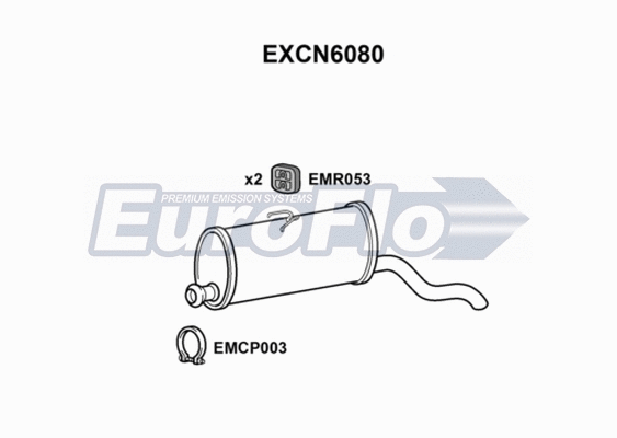 Rear Muffler (EXCN6080)