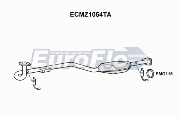 Catalytic Converter (ECMZ1054TA)