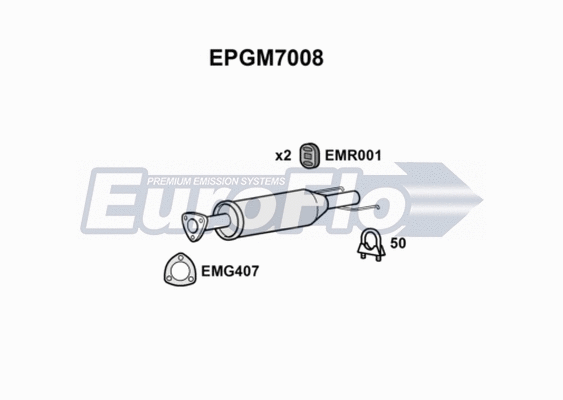 Soot/Particulate Filter, exhaust system (EPGM7008)