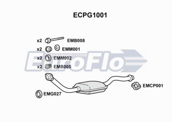 Catalytic Converter (ECPG1001)