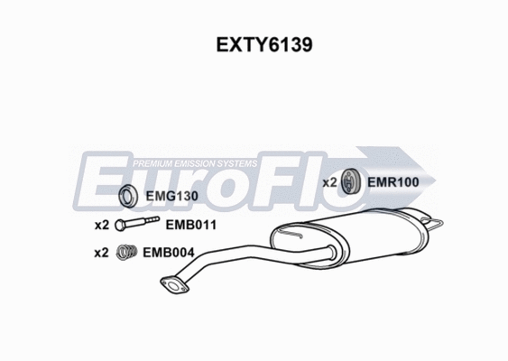 Rear Muffler (EXTY6139)