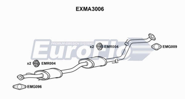 Centre Muffler (EXMA3006)