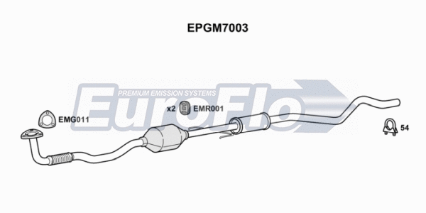 Soot/Particulate Filter, exhaust system (EPGM7003)