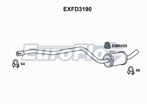 Centre Muffler (EXFD3190)