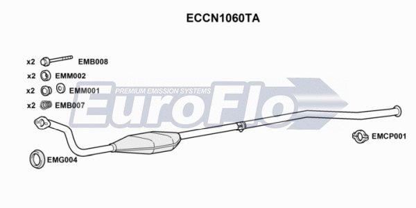 Catalytic Converter (ECCN1060TA)
