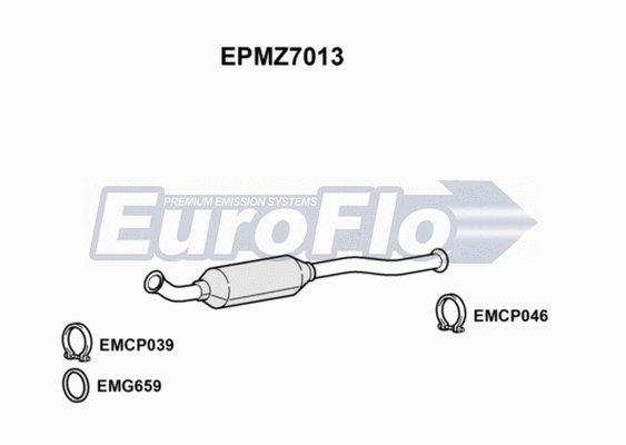 Soot/Particulate Filter, exhaust system (EPMZ7013)