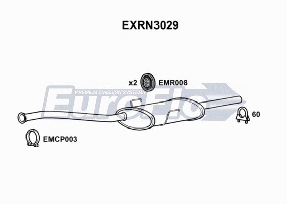 Centre Muffler (EXRN3029)