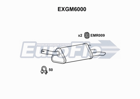Rear Muffler (EXGM6000)