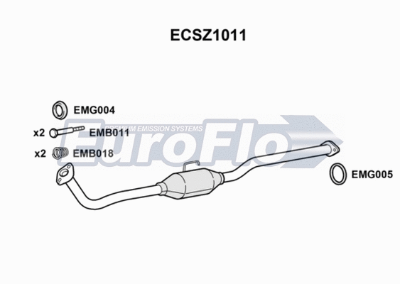 Catalytic Converter (ECSZ1011)