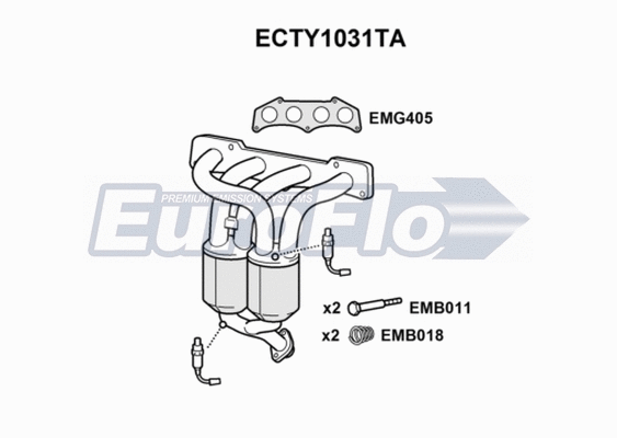 Catalytic Converter (ECTY1031TA)