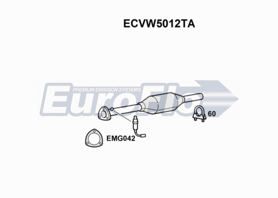 Catalytic Converter (ECVW5012TA)