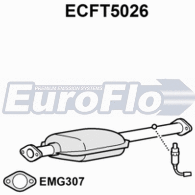 Catalytic Converter (ECFT5026)