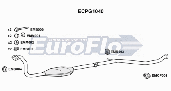 Catalytic Converter (ECPG1040)