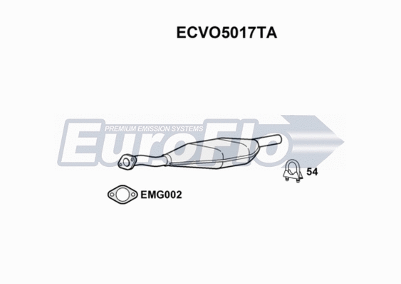 Catalytic Converter (ECVO5017TA)