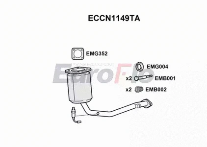 Catalytic Converter (ECCN1149TA)