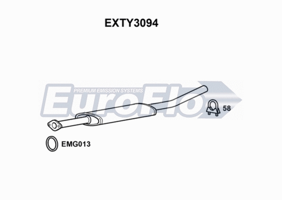 Centre Muffler (EXTY3094)