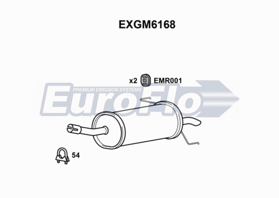 Rear Muffler (EXGM6168)