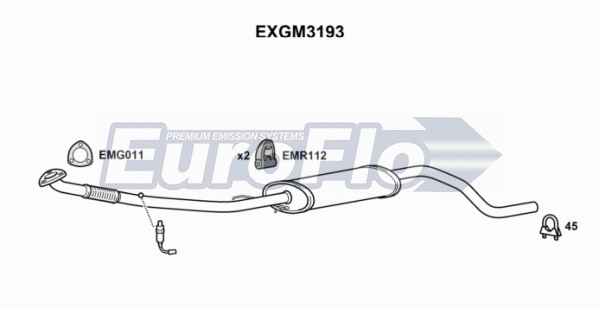 Centre Muffler (EXGM3193)
