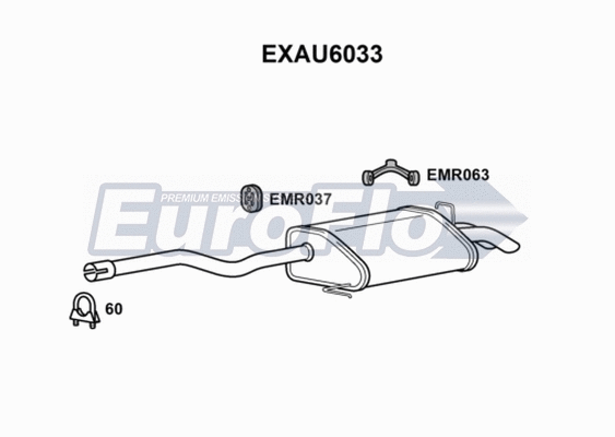 Rear Muffler (EXAU6033)