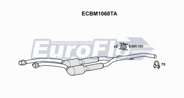 Catalytic Converter (ECBM1068TA)