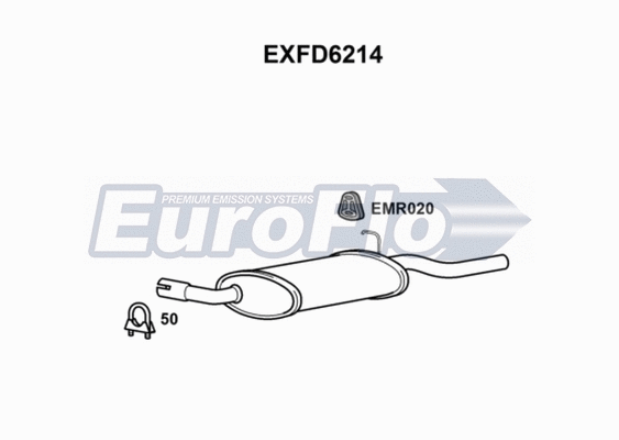 Rear Muffler (EXFD6214)