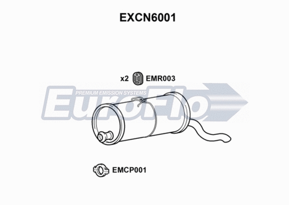 Rear Muffler (EXCN6001)