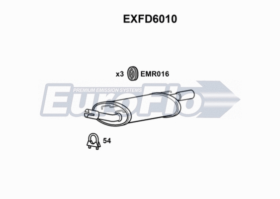 Rear Muffler (EXFD6010)