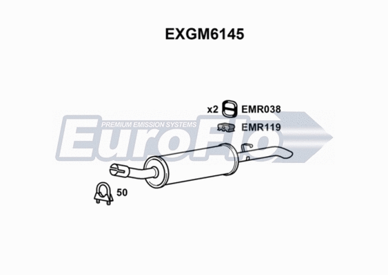Rear Muffler (EXGM6145)