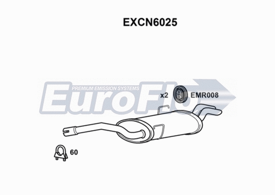 Rear Muffler (EXCN6025)