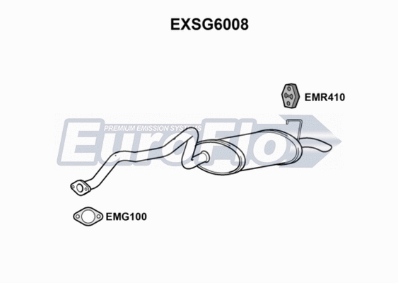Rear Muffler (EXSG6008)