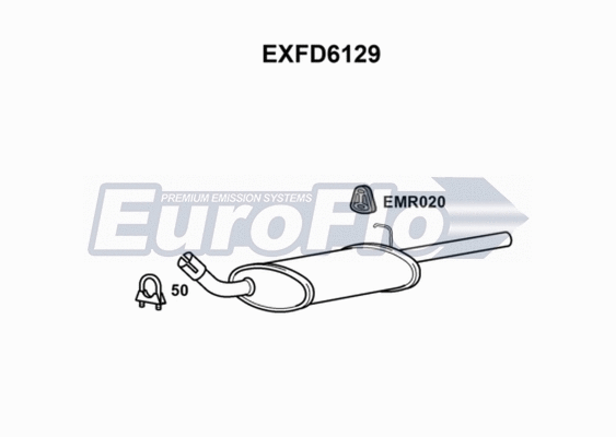 Rear Muffler (EXFD6129)
