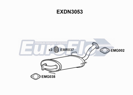 Centre Muffler (EXDN3053)