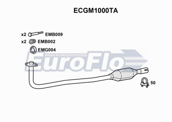 Catalytic Converter (ECGM1000TA)