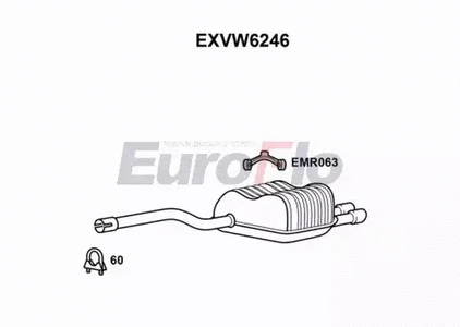 Rear Muffler (EXVW6246)