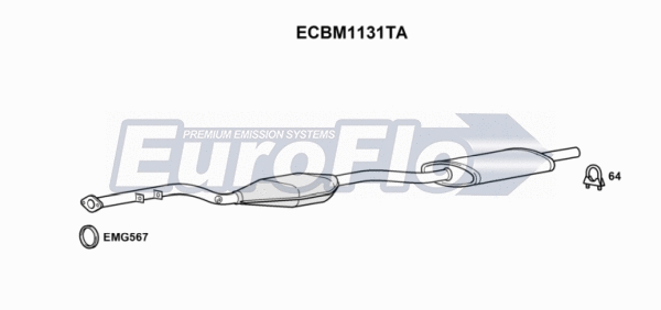 Catalytic Converter (ECBM1131TA)