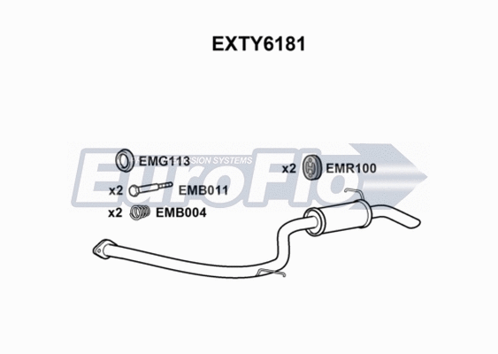 Rear Muffler (EXTY6181)