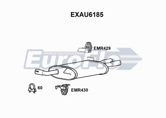Rear Muffler (EXAU6185)