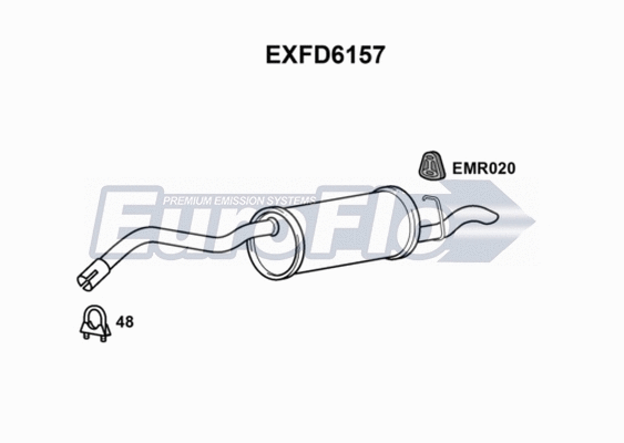 Rear Muffler (EXFD6157)