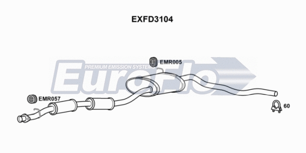 Centre Muffler (EXFD3104)