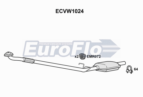 Catalytic Converter (ECVW1024)