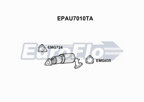 Soot/Particulate Filter, exhaust system (EPAU7010TA)