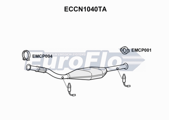 Catalytic Converter (ECCN1040TA)