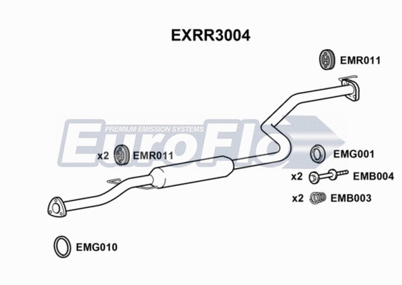 Centre Muffler (EXRR3004)