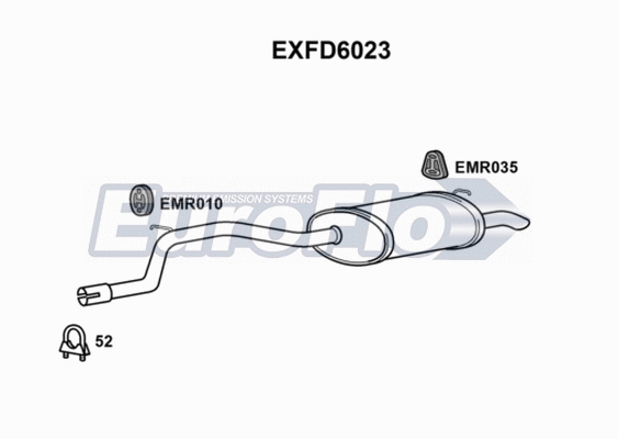 Rear Muffler (EXFD6023)