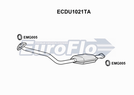 Catalytic Converter (ECDU1021TA)
