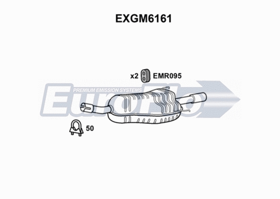 Rear Muffler (EXGM6161)