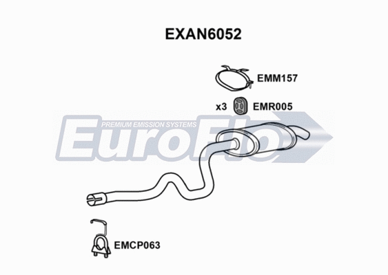 Rear Muffler (EXAN6052)