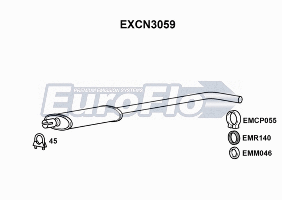 Centre Muffler (EXCN3059)