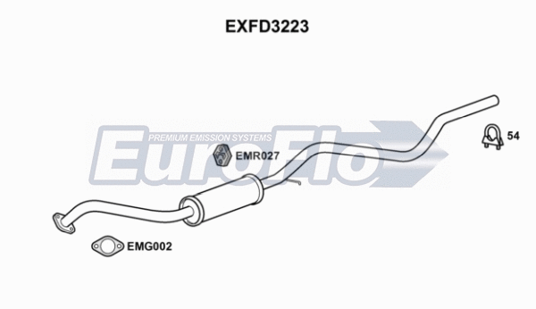 Centre Muffler (EXFD3223)